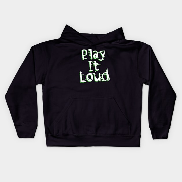 Nintendo "Play It Loud" White LG Logo Kids Hoodie by RoboChop